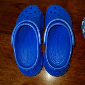 Lilac platform crocs